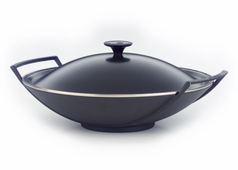 Kliknij aby powiększyć Wok żeliwny LE Creuset Black