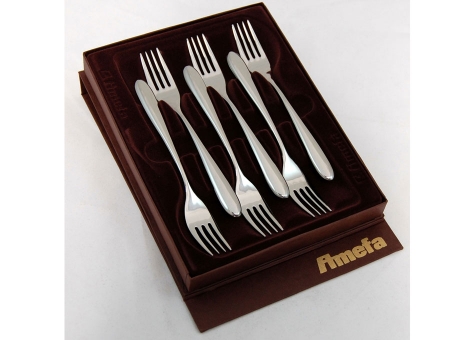 Komplet 6 widelców stołowych Amefa Cuba