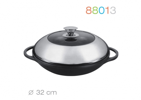 Kliknij aby powiększyć Wok 32 cm MARMO INDUCTION Granchio