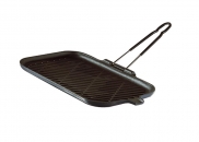 Grill prostokątny z rączką LE Creuset Black