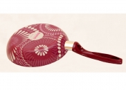 Wok DOMO Fantasy Flowers bordowe kwiaty