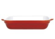 Brytfanna do lasagne 33,5cm czerwono-biała Emile Henry