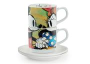 Zestaw 2 kubeczków espresso GREEN Mickey Mouse LOVE Egan