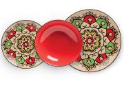 Zestaw 3 talerzy red MEDITERRANEO Egan